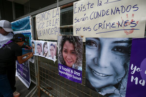 Ecuador marcha a un año del femicidio de  María Belén Bernal (Fuente: EFE)