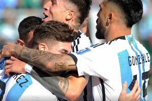 El tercer gol argentino vino por un zurdazo de Nico González