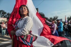 Perú: protesta en favor de la democracia (Fuente: EFE)