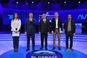 El primer debate: Chicanas entre los vices y una candidata que no toma distancia de Videla (Fuente: Enrique García Medina)