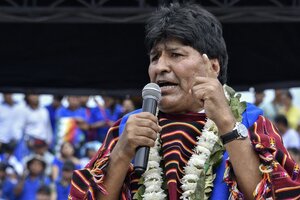 Morales sostuvo que tanto la oposición como el actual gobierno llevan adelante una campaña sucia en su contra (Fuente: AFP)