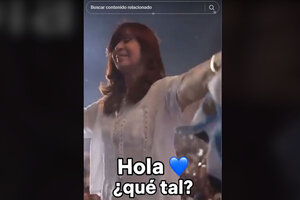 "Hola ¿qué tal? Salimos con TikTok": Cristina Kirchner debutó en esa red social