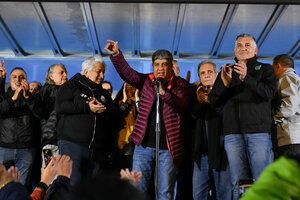 La CGT se moviliza al Congreso en respaldo a Massa