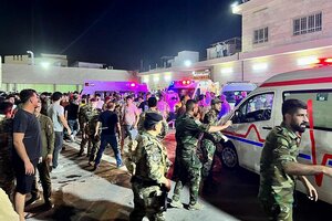 Al menos cien muertos por un incendio durante una boda en Irak 