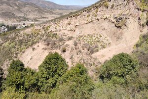 Parte de la montaña que temen que se desmorone.