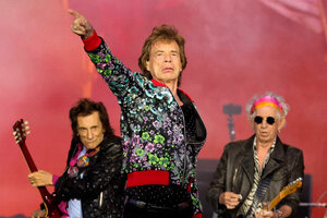 Los Rolling Stones presentaron una canción junto a Lady Gaga y Stevie Wonder (Fuente: AFP)