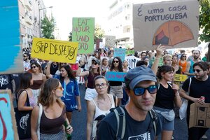 Portugal: protesta contra la crisis habitacional (Fuente: EFE)