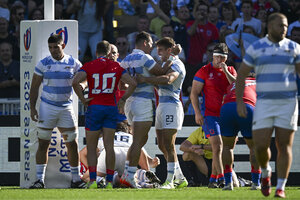 Los Pumas aplastaron a Chile y sueñan en el Mundial de rugby (Fuente: AFP)