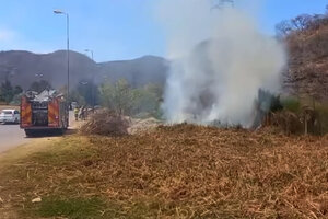 Otro incendio en el cerro San Bernardo y en Chachapoyas (Fuente: Captura de pantalla de El Once TV)