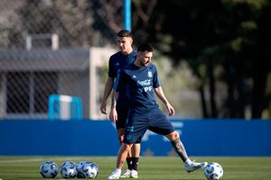Selección Argentina: práctica con Messi y Dibu, pero sin Di María (Fuente: Prensa AFA)