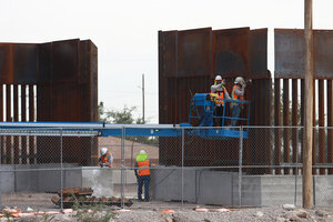 Estados Unidos comenzó la ampliación del muro que divide la frontera con México (Fuente: EFE)
