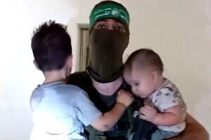 Hamas difundió videos con niños secuestrados
