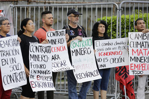 Siguen las protestas en Panamá por el contrato con una minera canadiense (Fuente: EFE)