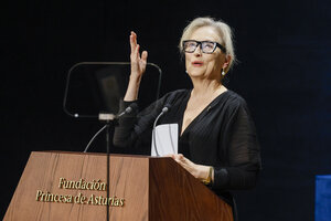 El discurso de Meryl Streep al recibir el premio Princesa de Asturias (Fuente: EFE)