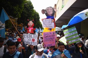 Crece la protesta en Guatemala por el intento de bloquear la asunción de Arévalo (Fuente: EFE)