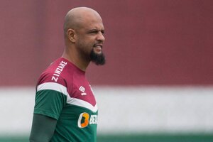 Felipe Melo, capitán del Fluminense con corazón xeneize (Fuente: AFP)