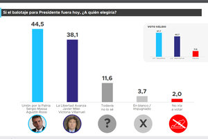 Massa podría obtener en la Provincia 600 mil votos más en el balotaje