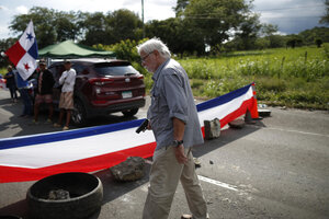 Un hombre abrió fuego contra una protesta antiminera en Panamá (Fuente: EFE)