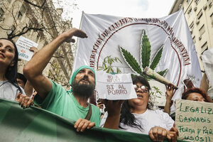 Se realizó la 14º Marcha Nacional de la Marihuana (Fuente: Leandro Teysseire)