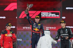 Verstappen bajó el telón de la Fórmula 1 en Abu Dhabi con un nuevo triunfo   (Fuente: AFP)