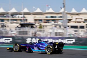 Colapinto no tuvo un feliz estreno en la Fórmula 2 en Abu Dhabi   (Fuente: Twitter)