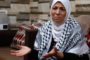 Una palestina en Líbano llora a su familia (Fuente: AFP)