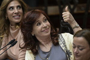 CFK dice que se
queda y bien cerca (Fuente: AFP)