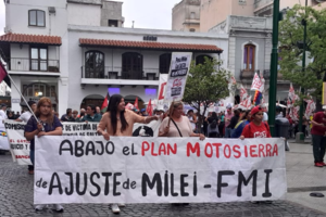 En Salta también se marchó contra las políticas de ajuste de Milei  (Fuente: Claudia Ferreyra)