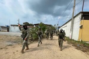 Avanza la reforma en Ecuador para que los militares intervengan en seguridad interna (Fuente: AFP)