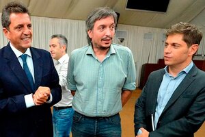 Kicillof encabeza una reunión con Sergio Massa, Máximo Kirchner y los intendentes bonaerenses (Fuente: NA)