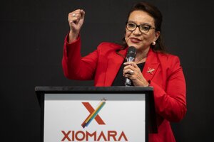 Xiomara Castro se planta contra la corrupción (Fuente: AFP)