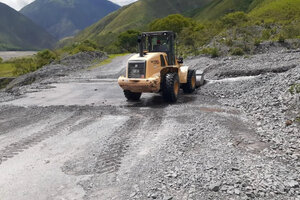 Salta: un alud de barro cortó la Ruta Nacional 51 cerca de la localidad de Campo Quijano