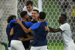 Al-Ittihad de Gallardo cayó por goleada con Al-Nassr de Cristiano (Fuente: AFP)