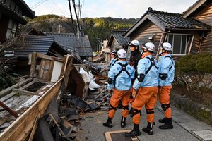 Terremoto en Japón: al menos 50 muertos y siguen las tareas de rescate (Fuente: AFP)