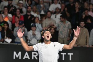 Etcheverry venció a Monfils y ahora va por Djokovic (Fuente: AFP)