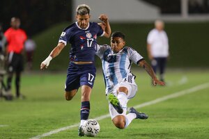 La Selección Argentina Sub 23 rescató un punto ante Paraguay (Fuente: EFE)