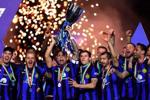 Con gol de Lautaro Martínez, Inter ganó la Supercopa italiana (Fuente: Prensa Inter)