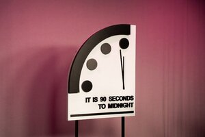 El "reloj del fin del mundo" colocó a la humanidad a 90 segundos del apocalipsis (Fuente: AFP)