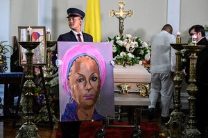 El adiós a Piedad Córdoba en Medellín (Fuente: AFP)