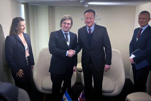 La prensa británica informa que Cameron tiene un esquema para que Milei se olvide de Malvinas (Fuente: Presidencia)