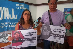 Jujuy: Morandini y Villegas, un mes presos por un tuit