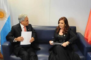 Cristina Kirchner recordó "con afecto" a Sebastián Piñera