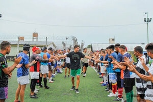 Rugby: Los Pumas 7s visitaron a Los Espartanos en la cárcel de San Martín (Fuente: NA)
