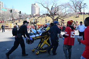 Tiroteo en los festejos de Kansas City Chiefs por el Super Bowl dejó un muerto y más de 10 heridos (Fuente: AFP)