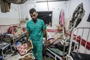 Disparos y caos en el asalto israelí a un hospital en Gaza (Fuente: AFP)