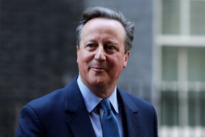 Tras su visita a las Islas Malvinas, David Cameron fue declarado persona no grata por el gobernador de Tierra del Fuego  (Fuente: NA)