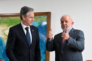 Lula recibió a Blinken en medio de las diferencias sobre la guerra en Gaza (Fuente: AFP)