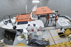 Hallaron un cuerpo flotando en el Riachuelo (Fuente: Télam)