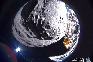 La sonda estadounidense Odiseo envió sus primeras imágenes (Fuente: AFP)
