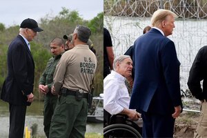 Biden y Trump visitaron la frontera con México